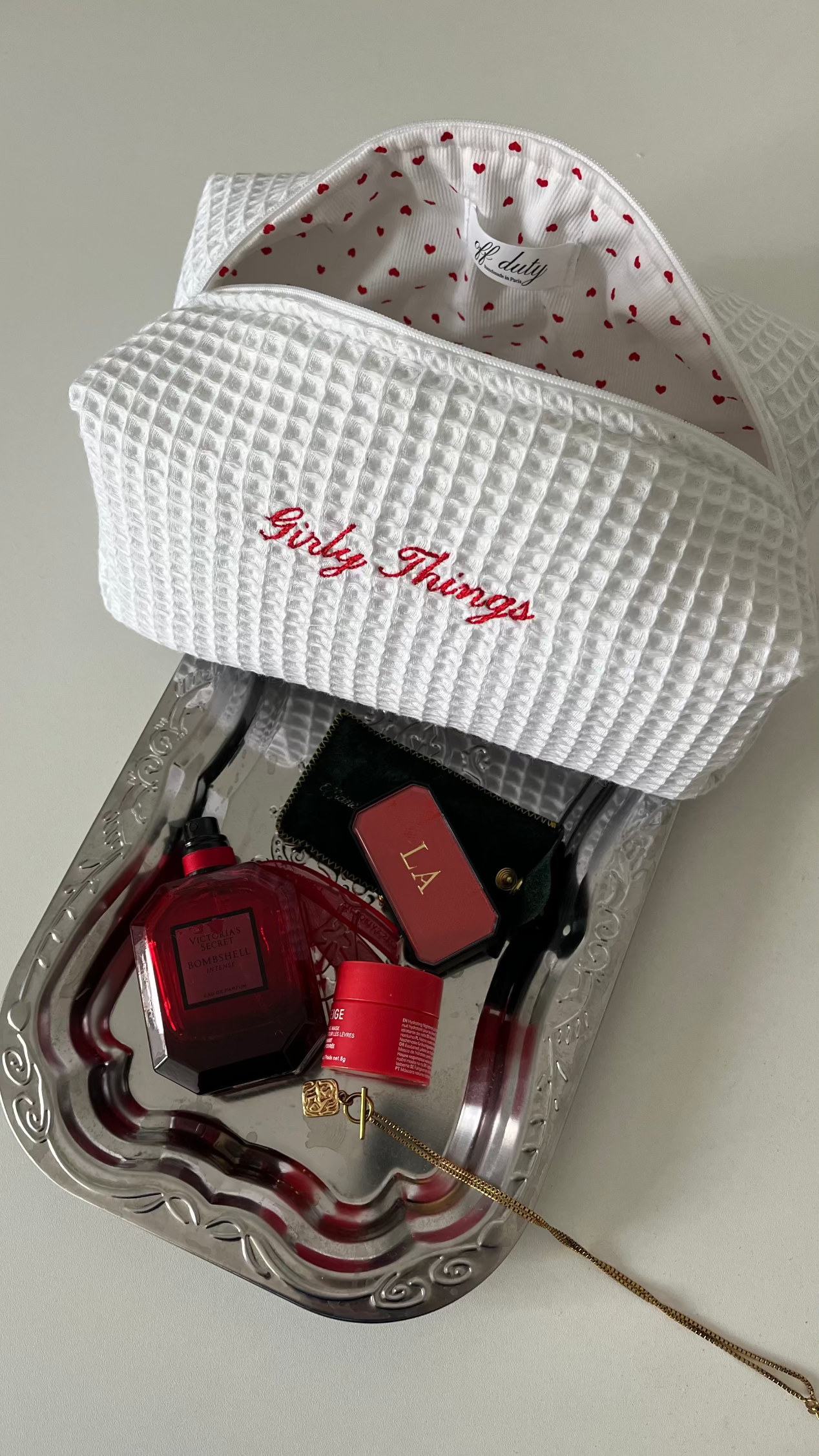 "Girly Things" waffle pouch