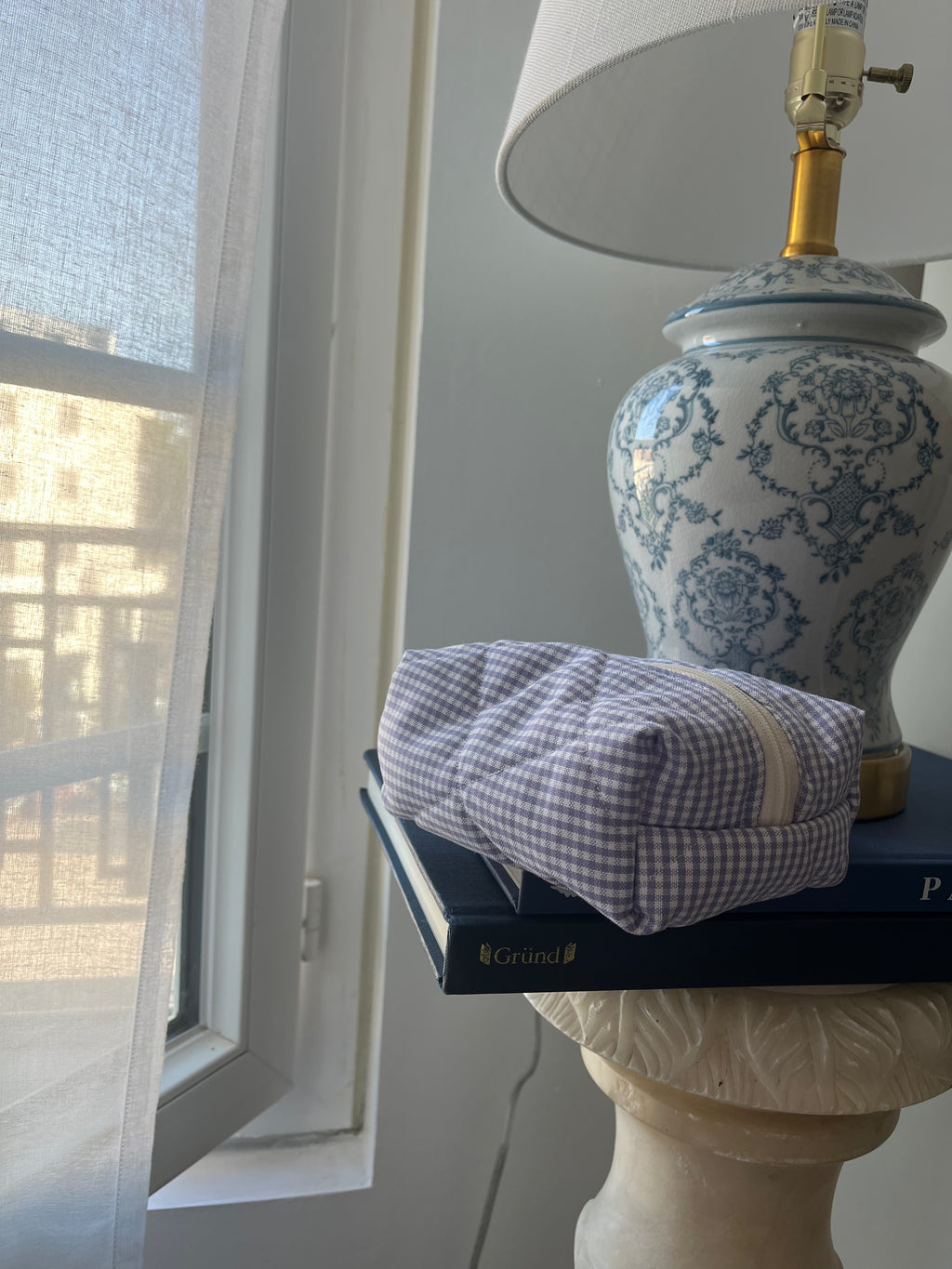 Purple gingham