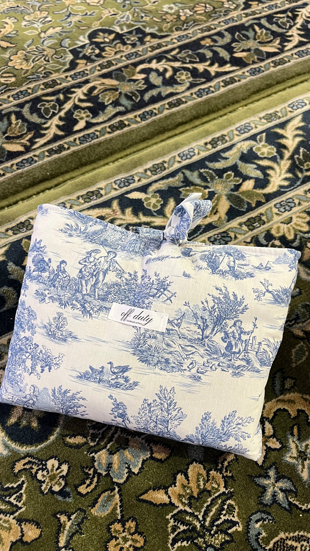 Funda de libro toile de jouy (tamaño grande)